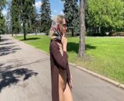 Stylish Lady walks naked in park. Public. from baby naked kaif ke chodi xxx potho