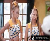 Teen Cheerleaders Cum Swap Their Coach's WHOLE LOAD! from force the cheerleader