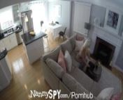 NANNYSPY Step Father Pounds Blonde Skinny Pussy In The Kitchen from bbw jean
