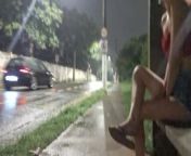 I risked masturbating at the bus stop next to a beautiful redhead. from public sex china bus