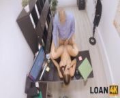 LOAN4K. Nice boobs and tight pussy help Lucette Nice to get a mortgage loan from loceal