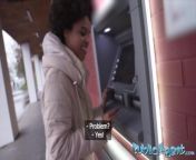 Public Agent Small tits ebony babe sucks big dick rides cowgirl and fucked doggystyle for cash from seeva