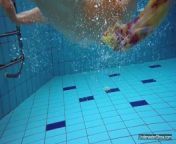 Russian girl Milana found her natural talent in the pool from hijra voda