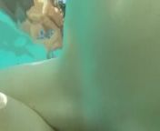 Kinky Cougar Teases Lover In The Pool from anguri xxx bhaai g gar par hae