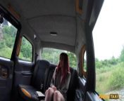 Fake Taxi - skinny redhead Francaise lady with juicy nips agrees to stop to try and fit a big dick inside her for orgasm from kazakh bbw car stop