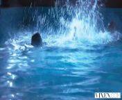 VIXEN Janice Griffith and Ivy Wolfe Sneak Into Backyard For Nighttime Pool from viken